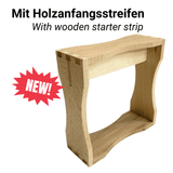 10×10 Holzrähmchen für Wabenhonig fertig gebaut mit Holzanfangstreifen (100 Stück)